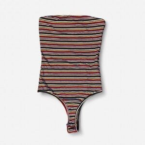 Revamped Vibrant Striped Bodysuit